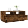 Coffee table with LED lights smoked oak 90x49x40 cm by vidaXL, Coffee table - Ref: Foro24-839837, Price: 98,72 €, Discount: %