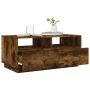 Coffee table with LED lights smoked oak 90x49x40 cm by vidaXL, Coffee table - Ref: Foro24-839837, Price: 97,16 €, Discount: %