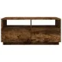Coffee table with LED lights smoked oak 90x49x40 cm by vidaXL, Coffee table - Ref: Foro24-839837, Price: 97,16 €, Discount: %