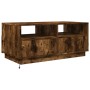 Coffee table with LED lights smoked oak 90x49x40 cm by vidaXL, Coffee table - Ref: Foro24-839837, Price: 98,72 €, Discount: %