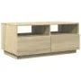 Coffee table with LED lights Sonoma oak 90x49x40 cm by vidaXL, Coffee table - Ref: Foro24-839835, Price: 98,30 €, Discount: %