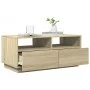 Coffee table with LED lights Sonoma oak 90x49x40 cm by vidaXL, Coffee table - Ref: Foro24-839835, Price: 98,30 €, Discount: %