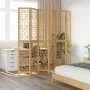 6-panel partition screen solid brown paulownia wood by vidaXL, Room dividers - Ref: Foro24-358876, Price: 179,35 €, Discount: %