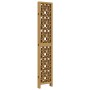 Biombo separador de 6 paneles madera maciza paulownia marrón de vidaXL, Divisores de ambientes - Ref: Foro24-358876, Precio: ...