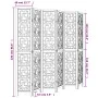 6-panel partition screen solid brown paulownia wood by vidaXL, Room dividers - Ref: Foro24-358876, Price: 179,35 €, Discount: %