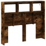 Headboard with LED light smoked oak 100x17x102 cm by vidaXL, Headboards and footboards - Ref: Foro24-839193, Price: 75,76 €, ...