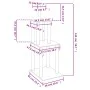 Cat scratching post with dark gray sisal posts 149 cm by vidaXL, Cat furniture - Ref: Foro24-171743, Price: 51,20 €, Discount: %