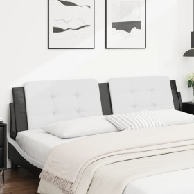Weiß-schwarzes gepolstertes Bettkopfteil aus Kunstleder, 200 cm von vidaXL, Kopf- und Fußteile - Ref: Foro24-374888, Preis: 5...