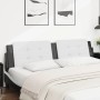 Weiß-schwarzes gepolstertes Bettkopfteil aus Kunstleder, 200 cm von vidaXL, Kopf- und Fußteile - Ref: Foro24-374888, Preis: 5...