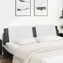 White black synthetic leather padded bed headboard 200 cm by vidaXL, Headboards and footboards - Ref: Foro24-374888, Price: 5...