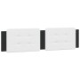 Weiß-schwarzes gepolstertes Bettkopfteil aus Kunstleder, 200 cm von vidaXL, Kopf- und Fußteile - Ref: Foro24-374888, Preis: 5...