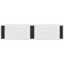 Weiß-schwarzes gepolstertes Bettkopfteil aus Kunstleder, 200 cm von vidaXL, Kopf- und Fußteile - Ref: Foro24-374888, Preis: 5...