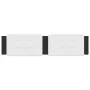 White black synthetic leather padded bed headboard 200 cm by vidaXL, Headboards and footboards - Ref: Foro24-374888, Price: 5...