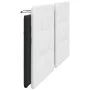 White black synthetic leather padded bed headboard 200 cm by vidaXL, Headboards and footboards - Ref: Foro24-374888, Price: 5...