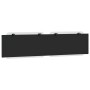 Cabecero de cama acolchado cuero sintético blanco negro 200 cm