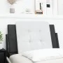 Schwarz-weißes gepolstertes Bettkopfteil aus Kunstleder, 80 cm von vidaXL, Kopf- und Fußteile - Ref: Foro24-374834, Preis: 21...