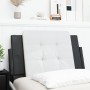 Schwarz-weißes gepolstertes Bettkopfteil aus Kunstleder, 80 cm von vidaXL, Kopf- und Fußteile - Ref: Foro24-374834, Preis: 21...