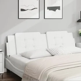 Weißes gepolstertes Bettkopfteil aus Kunstleder, 180 cm von vidaXL, Kopf- und Fußteile - Ref: Foro24-374874, Preis: 51,23 €, ...
