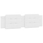 White synthetic leather padded bed headboard 180 cm by vidaXL, Headboards and footboards - Ref: Foro24-374874, Price: 52,14 €...