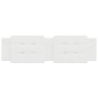 White synthetic leather padded bed headboard 180 cm by vidaXL, Headboards and footboards - Ref: Foro24-374874, Price: 52,14 €...