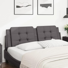 Gray synthetic leather padded bed headboard 160 cm by vidaXL, Headboards and footboards - Ref: Foro24-374869, Price: 46,31 €,...