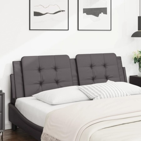 Gepolstertes Bettkopfteil aus grauem Kunstleder, 160 cm von vidaXL, Kopf- und Fußteile - Ref: Foro24-374869, Preis: 46,31 €, ...