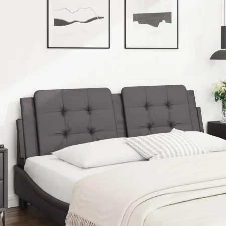 Gepolstertes Bettkopfteil aus grauem Kunstleder, 160 cm von vidaXL, Kopf- und Fußteile - Ref: Foro24-374869, Preis: 45,90 €, ...