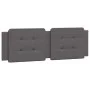 Cabecero de cama acolchado cuero sintético gris 160 cm de vidaXL, Cabeceros y pies de cama - Ref: Foro24-374869, Precio: 45,8...