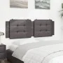 Cabecero de cama acolchado cuero sintético gris 160 cm de vidaXL, Cabeceros y pies de cama - Ref: Foro24-374869, Precio: 45,8...