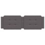 Cabecero de cama acolchado cuero sintético gris 160 cm de vidaXL, Cabeceros y pies de cama - Ref: Foro24-374869, Precio: 46,31 €