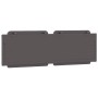 Cabecero de cama acolchado cuero sintético gris 160 cm de vidaXL, Cabeceros y pies de cama - Ref: Foro24-374869, Precio: 46,31 €