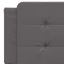 Cabecero de cama acolchado cuero sintético gris 160 cm de vidaXL, Cabeceros y pies de cama - Ref: Foro24-374869, Precio: 45,8...