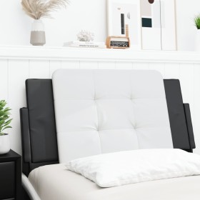 Gepolstertes Kopfteil Kunstleder weiß schwarz 100 cm von vidaXL, Kopf- und Fußteile - Ref: Foro24-374848, Preis: 26,35 €, Rab...