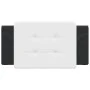 Cabecero de cama acolchado cuero sintético blanco negro 100 cm de vidaXL, Cabeceros y pies de cama - Ref: Foro24-374848, Prec...