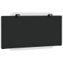 Cabecero de cama acolchado cuero sintético blanco negro 100 cm
