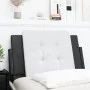 Schwarz-weißes gepolstertes Bettkopfteil aus Kunstleder, 90 cm von vidaXL, Kopf- und Fußteile - Ref: Foro24-374841, Preis: 30...