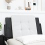 Schwarz-weißes gepolstertes Bettkopfteil aus Kunstleder, 90 cm von vidaXL, Kopf- und Fußteile - Ref: Foro24-374841, Preis: 30...