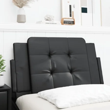Black synthetic leather padded bed headboard 90 cm by vidaXL, Headboards and footboards - Ref: Foro24-374836, Price: 26,52 €,...