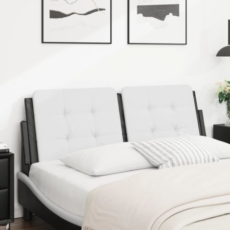 Schwarz-weißes gepolstertes Bettkopfteil aus Kunstleder, 120 cm von vidaXL, Kopf- und Fußteile - Ref: Foro24-374855, Preis: 4...