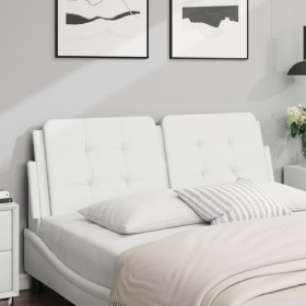 Weißes gepolstertes Bettkopfteil aus Kunstleder, 140 cm von vidaXL, Kopf- und Fußteile - Ref: Foro24-374860, Preis: 41,95 €, ...