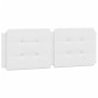 White synthetic leather padded bed headboard 140 cm by vidaXL, Headboards and footboards - Ref: Foro24-374860, Price: 41,95 €...