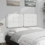 Cabecero de cama acolchado cuero sintético blanco 140 cm de vidaXL, Cabeceros y pies de cama - Ref: Foro24-374860, Precio: 45...