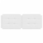 White synthetic leather padded bed headboard 140 cm by vidaXL, Headboards and footboards - Ref: Foro24-374860, Price: 41,95 €...