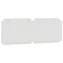 Cabecero de cama acolchado cuero sintético blanco 140 cm de vidaXL, Cabeceros y pies de cama - Ref: Foro24-374860, Precio: 45...
