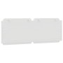 White synthetic leather padded bed headboard 140 cm by vidaXL, Headboards and footboards - Ref: Foro24-374860, Price: 41,95 €...