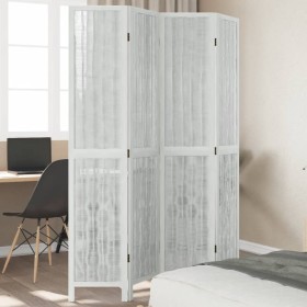 White Paulownia solid wood 4-panel dividing screen by vidaXL, Room dividers - Ref: Foro24-358675, Price: 117,15 €, Discount: %
