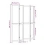 White Paulownia solid wood 4-panel dividing screen by vidaXL, Room dividers - Ref: Foro24-358675, Price: 115,10 €, Discount: %