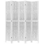 5-teilige Trennwand aus weißem Paulownia-Massivholz von vidaXL, Raumteiler - Ref: Foro24-358680, Preis: 140,23 €, Rabatt: %