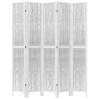 5-teilige Trennwand aus weißem Paulownia-Massivholz von vidaXL, Raumteiler - Ref: Foro24-358680, Preis: 164,17 €, Rabatt: %