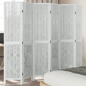 White Paulownia solid wood 6-panel dividing screen by vidaXL, Room dividers - Ref: Foro24-358682, Price: 167,05 €, Discount: %